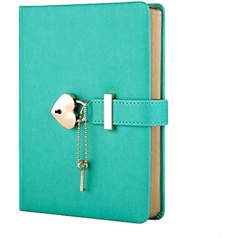 heart shaped combination lock diary with key off color pu leather cover jounal ebay