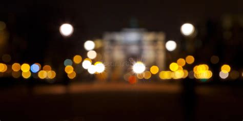 Blur Background With Lights Of Night City Stock Photo Image Of