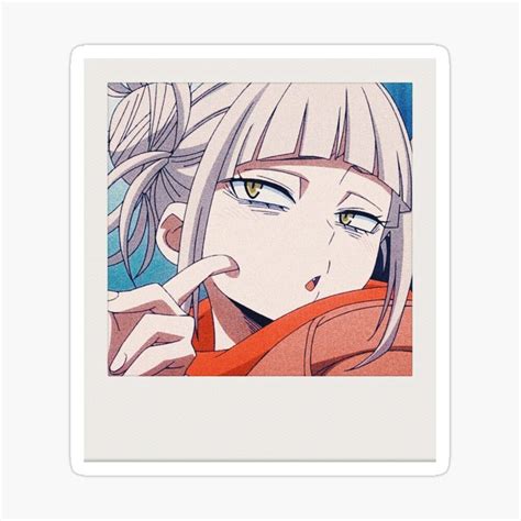 Himiko Toga Polaroid Sticker By Dayna5970 Anime Printables Anime