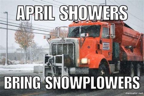 Pin By Cheri Roster On Meanwhile In Michigan April Showers Snow Plow Michigan