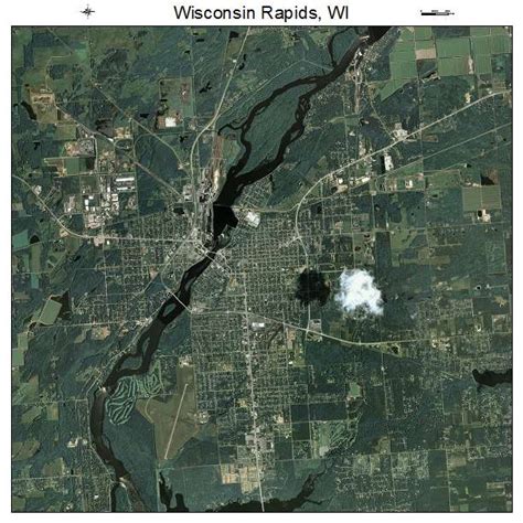 Aerial Photography Map Of Wisconsin Rapids Wi Wisconsin