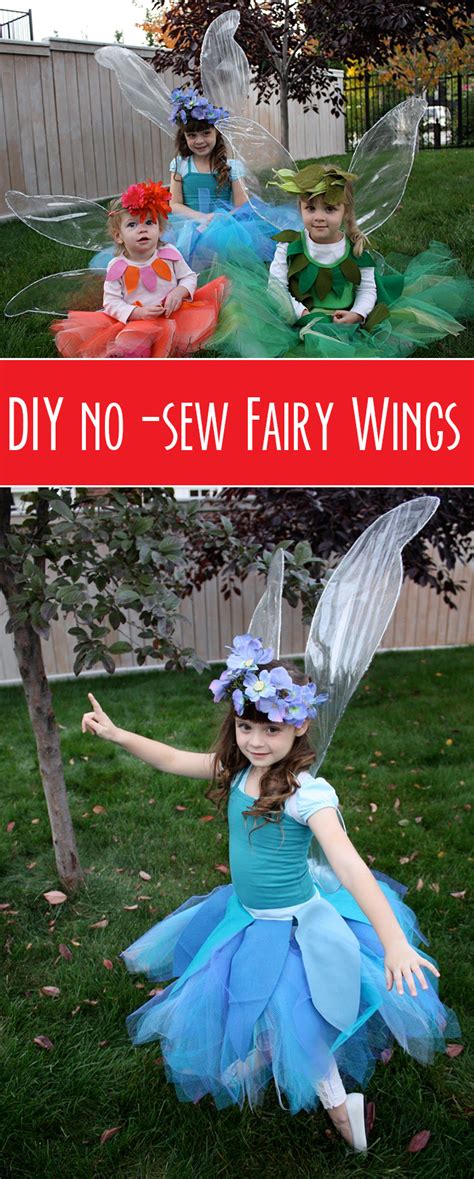 Diy No Sew Iridescent Fairy Wings Tutorial Andreas Notebook