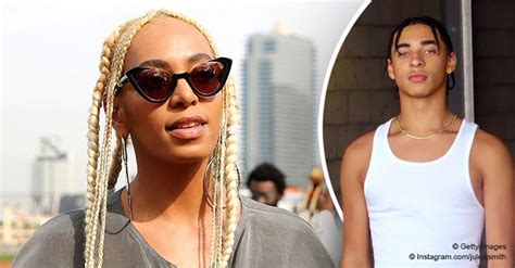 Check Out Solange Knowles Handsome Son Julez As He Poses For Snaps In A White Tank Top