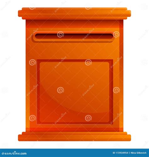 Letterbox Icon Cartoon Style Stock Vector Illustration Of Package