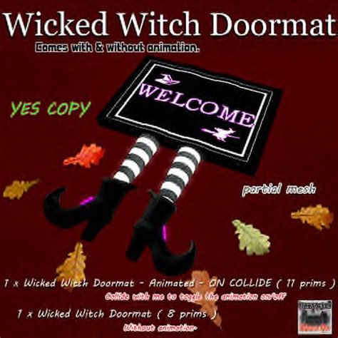 Second Life Marketplace Wicked Witch Doormat