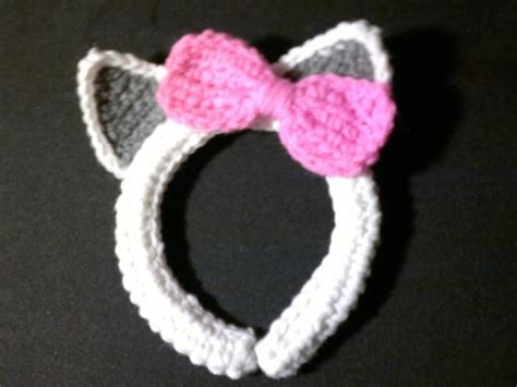 Free Cat Ear Pattern Crochet Hairband Crochet Cat Crochet