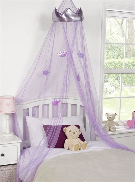 Mosquito bed net canopy is probably one of the best solutions for keeping mosquitoes away during night time or when we are lounging around the pool, patio or backyard. Princess Crown Bed Canopy Kids Childrens Girls Insect ...