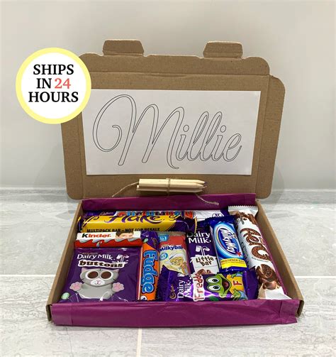Personalised Chocolate Boxhamper For Children Easter T Etsy