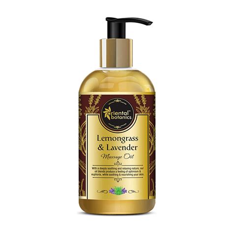 Buy Oriental Botanics Body Massage Oil Lemongrass And Lavender 200 Ml Online At Best Price