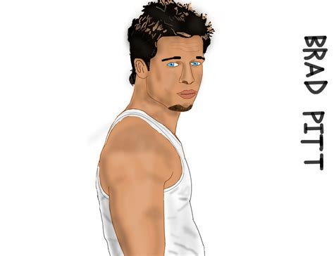 Brad Pitt ← A People Speedpaint Drawing By Rrichboy Queeky Draw And Paint