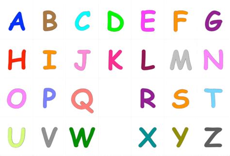 Printable Colored Alphabet Letters Free Free Printable Templates