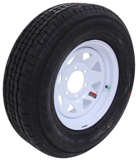 Westlake St22575r15 Radial Trailer Tire W 15 White Spoke Wheel 6