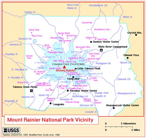 Rainier Washington Map