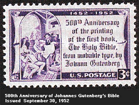 While the gutenberg bible helped introduce printing to the west, the process was already well established in other parts of the world. Virtual Album of Mass Communication Media on Stamps - Printing