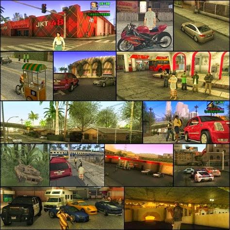 San andreas takes us to the center of crime in the united states, in the early 1990s, exactly to 1992, the year of the great riots and the maximum boom of the latino gangs. Download Game GTA San Andreas Versi Indonesia v6 100% Working