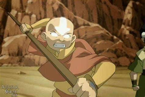 Avatar Aang Entering Into The Avatar State Before Destroying The Final