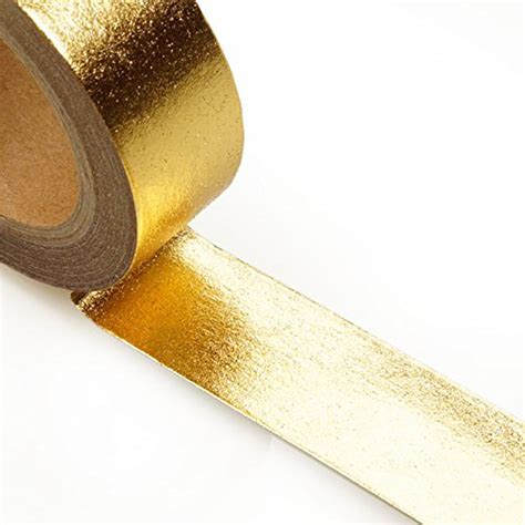 Gold Washi Tape Gold Duct Tape Metallic Light Gold Foil Etsy