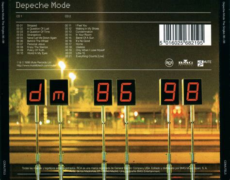 Musik Depeche Modethe Singles 86 98 1998