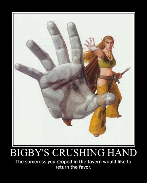 the looney dm bigby s crushing hand