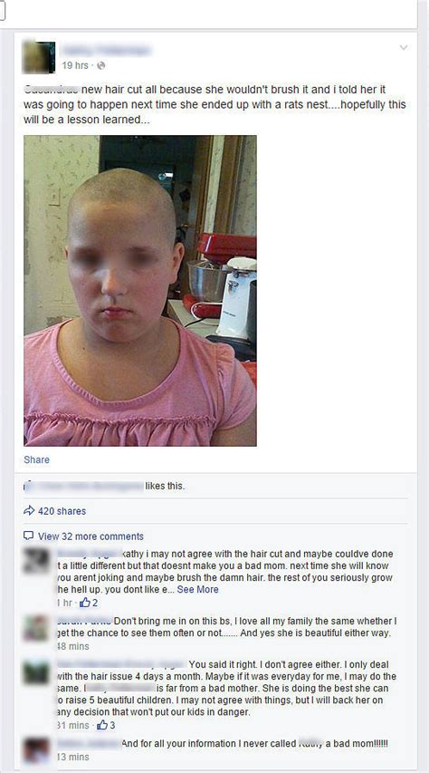 Mom Shaves Daughters Head As Punishment Popsugar Moms