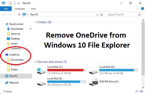 How To Remove Onedrive From Windows File Explorer Best Solution