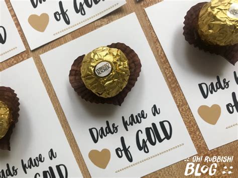 Have a happy father's day! Dads Have a Heart of Gold :: Father's Day Chocolate Treats ...