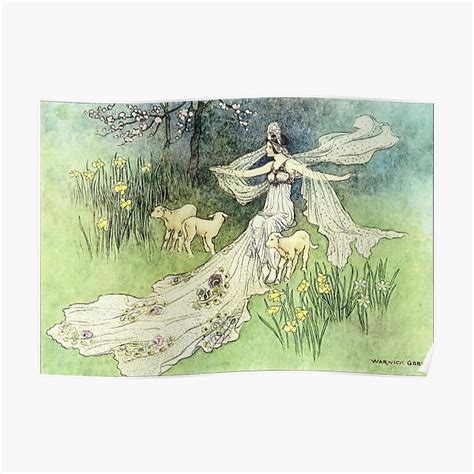 the woodcutter s daughter warwick goble poster for sale by forgottenbeauty redbubble