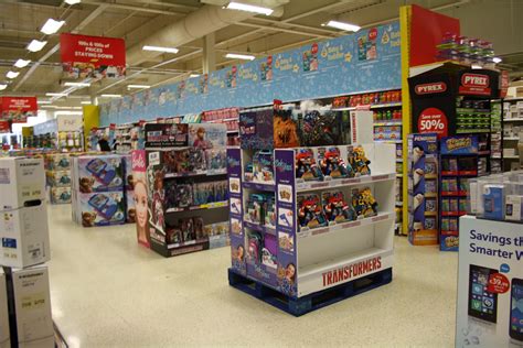 Eye Catching Displays In The Toy Section Of Tesco Pos Branding