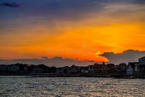 A Dramatic Vibrant Sunset Scenery In Cape Cod Martha S Vineyard