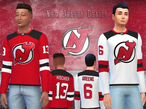 The Sims Resource New Jersey Devils Jerseys
