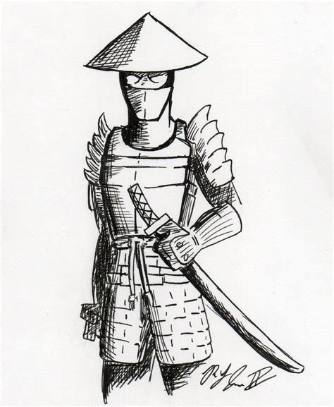 Easy Samurai Drawings Samurai Drawing Drawing Superheroes Drawings