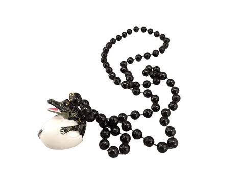 Mardi Gras Bead Necklace Collection Alligator King
