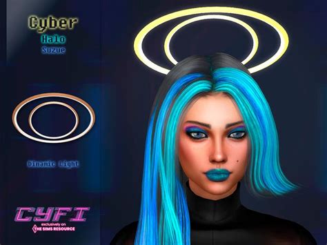 The Sims Resource Cyfi Cyber Halo In 2022 Sims Halo Sims 4 Mods