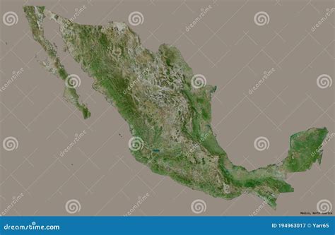 Mexiko Organe Satellit Stock Abbildung Illustration Von Karte 194963017