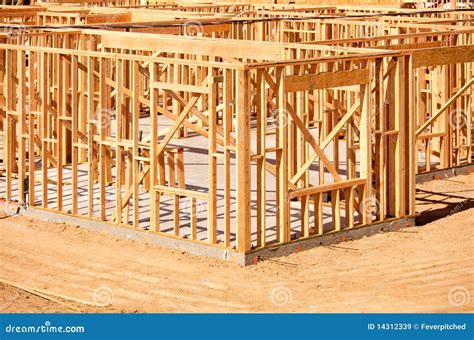 New Home Construction Framing Stock Image Image Of Architectural