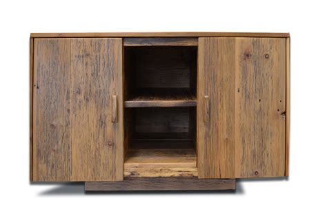 Rustic Reclaimed Wood Media Cabinet Abodeacious