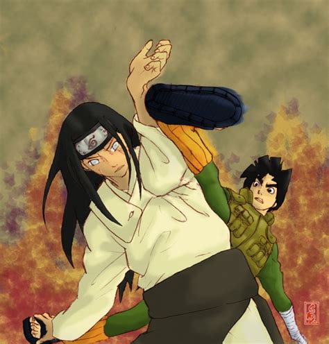 Naruto Hyuuga Neji Vs Rock Lee Minitokyo