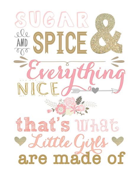 Sugar And Spice And Everything Nice 8x10 Digital Printable Etsy