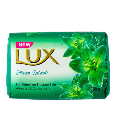 Lux Fresh Splash Soap With Water Lily And Cooling Mint 100g Happy