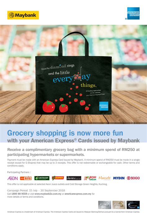 Complete your favorite bmw lifestyle and accessories collection. American Express Grocery Campaign issued by Maybank - Best ...