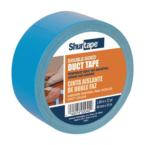 Shurtape 188 In X 12 Yds Double Sided Duct Tape 240137 The Home Depot