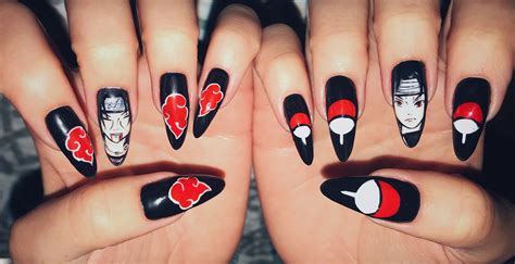 Anime Nails Naruto Anime Nails Дизайнерские ногти Маникюр в