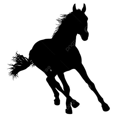 Mustang Horse Silhouette Png Images Animal Silhouette Of Black Mustang