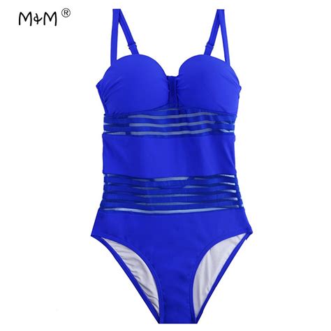 mandm new one piece swimsuit sexy swimwear women monokini backless push up bathing suit vintage