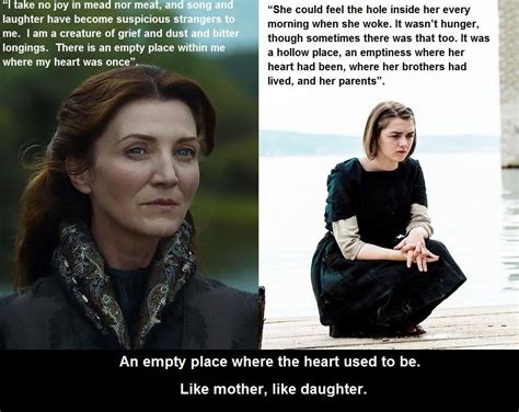Catelyn And Arya Like Mother Like Daughter Game Of Thrones Poster Game Of Thrones Set