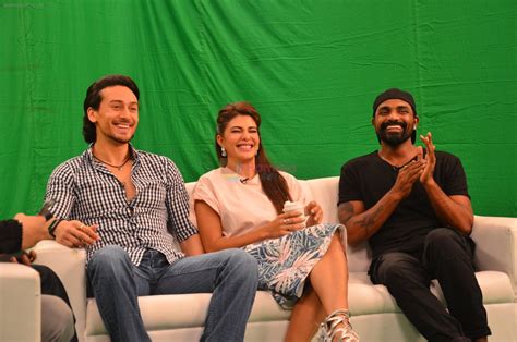 Tiger Shroff Jacqueline Fernandez Remo D Souza Snapped In Mumbai To