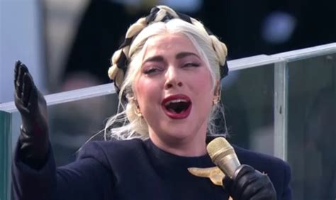 Watch Lady Gaga Performs The National Anthem At Joe Bidens