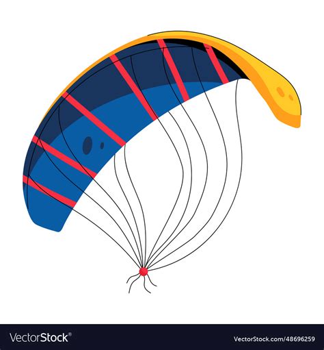 Skydiving Parachute Royalty Free Vector Image Vectorstock