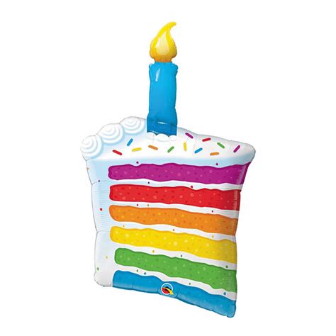 Rainbow Birthday Cake Foil Balloon Shop Sweet Lulu Giant Birthday Cake