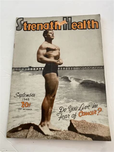 STRENGTH AND Health Sep Bodybuilding Muscle Vintage Magazine Beach Beefcake PicClick